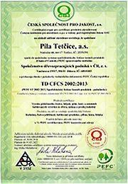 Certifikát PEFC